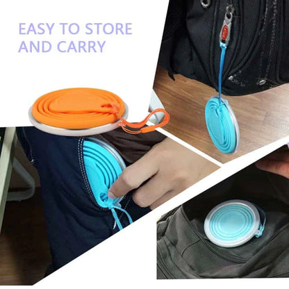 Collapsible Cup with Lid, Travel Cup - Folding Camping Cup