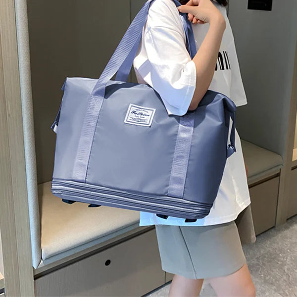 Expandable Travel Bag With Wheels - Random Color