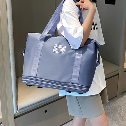 Expandable Travel Bag With Wheels - Random Color