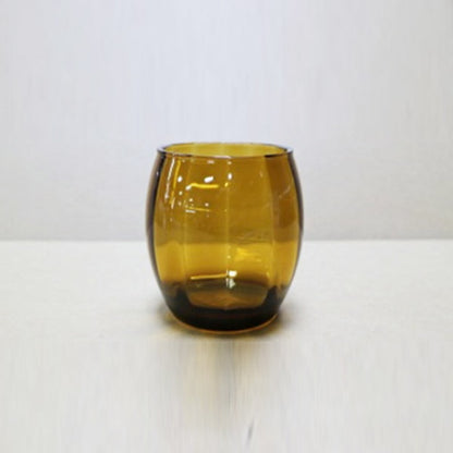 GLASS TUMBLER - ELEGANT DRINKING CUP - RANDOM COLOR
