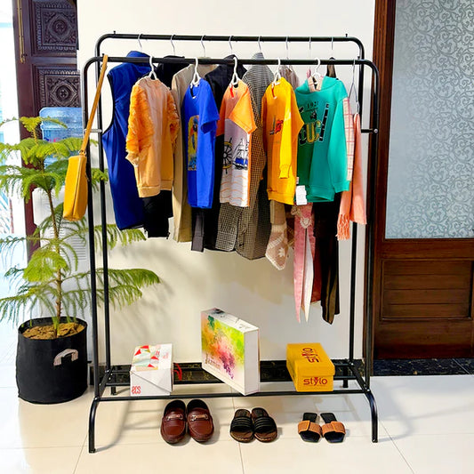 Double Pole Metal Cloth Stand (B)