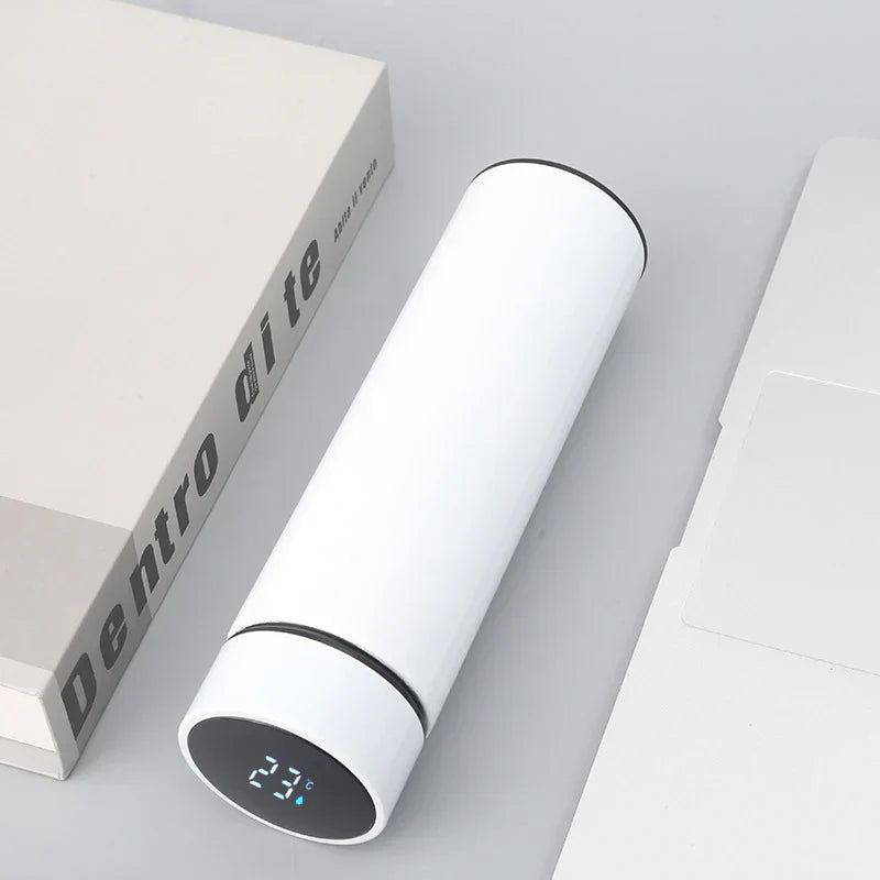 LED Digital Temperature Display Water Bottle Multi Color