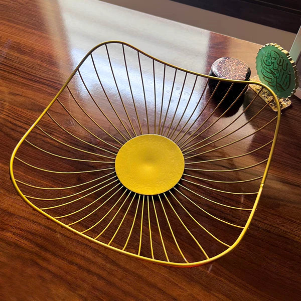 Metal Golden SleekWave Multipurpose Tray