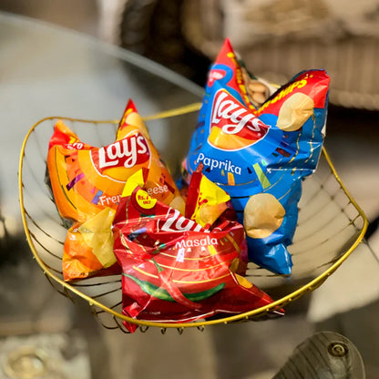 Metal Golden SleekWave Multipurpose Tray