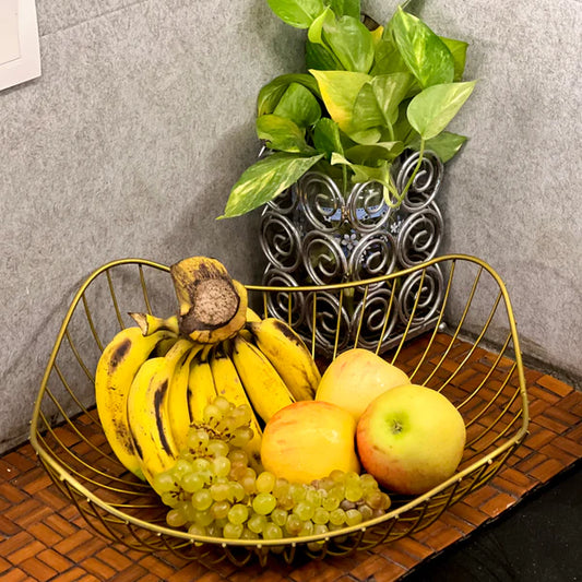 Metal Golden SleekWave Multipurpose Tray