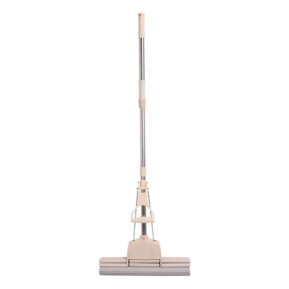 Dual Roller PVA Sponge Mop with Telescopic Handle – Super Absorbent Mop for Indoor Floor Cleaning