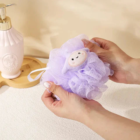 Kids Bath Sponge Ball - with Soft Toy