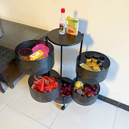 Premium Round Metal Trolley