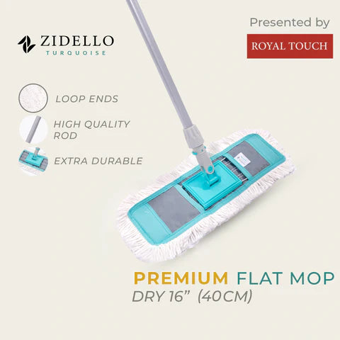 Zidello PREMIUM FLAT MOP - DRY 16" INCH (40CM)