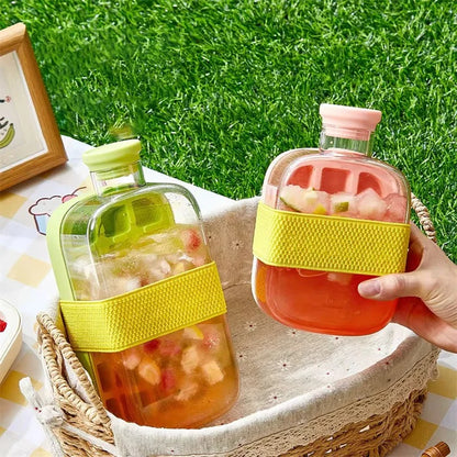 2-in-1🧊 NEW Trend Ice Cube Bottle 🍾 500ml