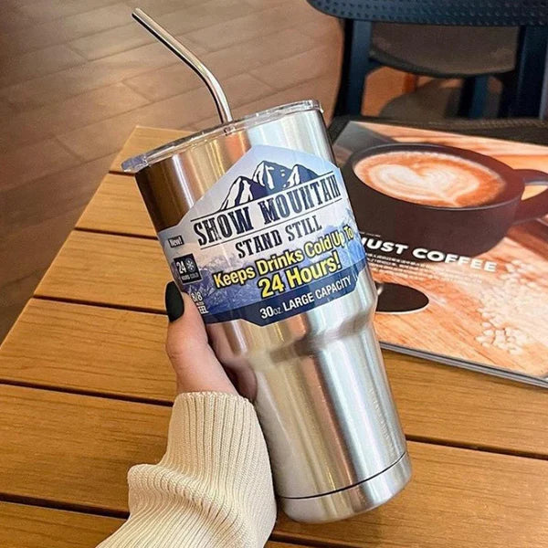 Stainless Steel Tumbler With Magnetic Lid