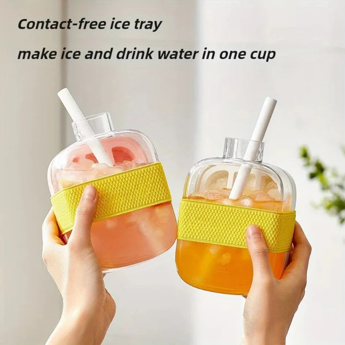 2-in-1🧊 NEW Trend Ice Cube Bottle 🍾 500ml