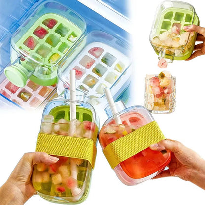 2-in-1🧊 NEW Trend Ice Cube Bottle 🍾 500ml