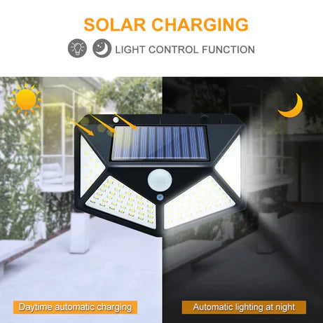 Solar Wall Light with 100 LEDs