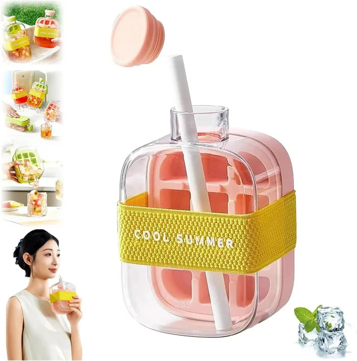 2-in-1🧊 NEW Trend Ice Cube Bottle 🍾 500ml