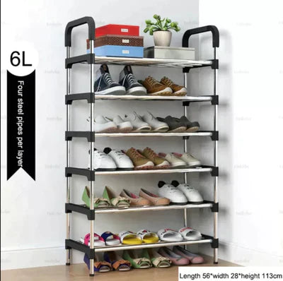 6 layer shoes rack