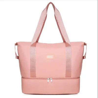 Re-equipped Fashion Travel Bag With Shoe Partition
