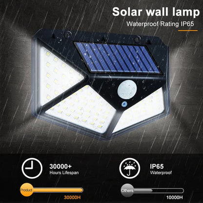 Solar Wall Light with 100 LEDs