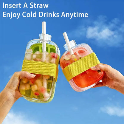 2-in-1🧊 NEW Trend Ice Cube Bottle 🍾 500ml