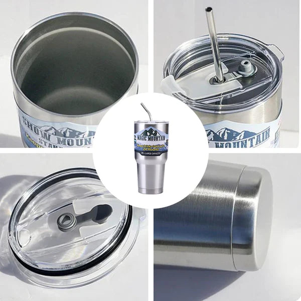 Stainless Steel Tumbler With Magnetic Lid