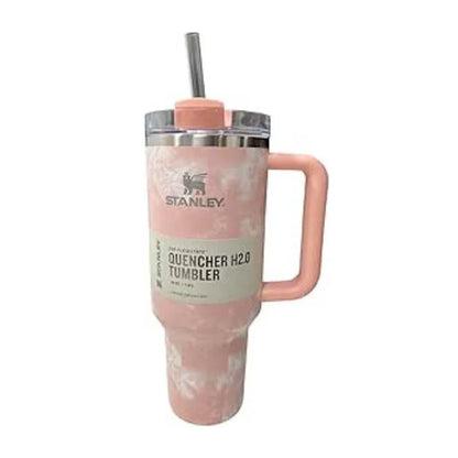 STANLEY Adventure Quencher Travel Tumbler 40 OZ - Pink Tiedye