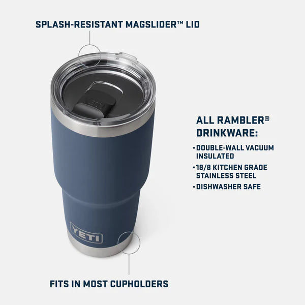 YETI Rambler 30 oz Tumbler | Black Dupes