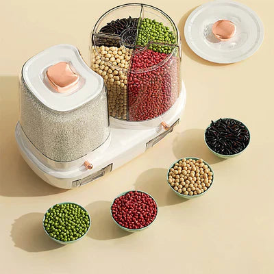 Double Tank Grain Storage Dispenser
