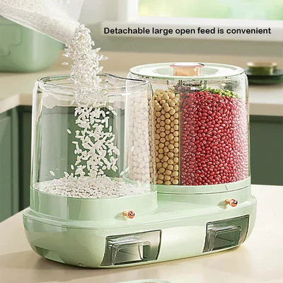 Double Tank Grain Storage Dispenser