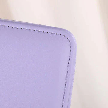 Zipper Jewelry Storage Box With Mirror