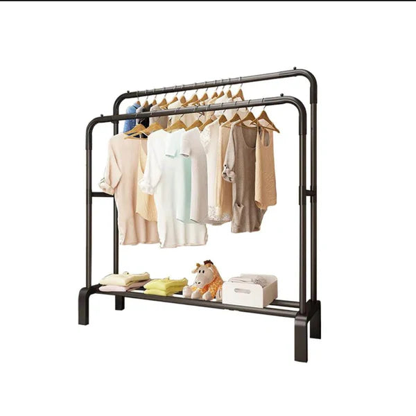 Double Pole Metal Cloth Stand (B)