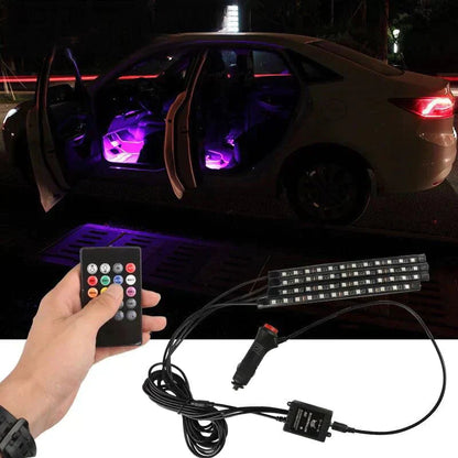 Atmosphere Car Decorative RGB LED Strips Lamps.