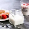 SQUARE GLASS MILK CUP 300ML