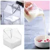 SQUARE GLASS MILK CUP 300ML