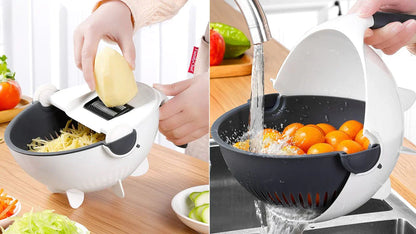 Vegetable Cutter with Drain Basket