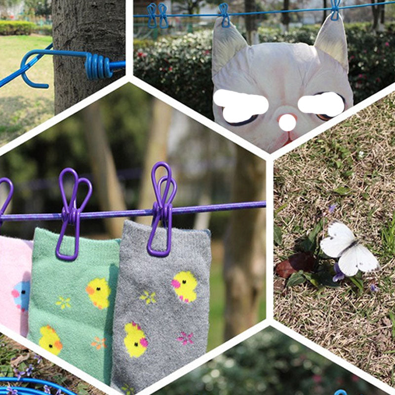 Cloth Line Hanging Rope With Clip