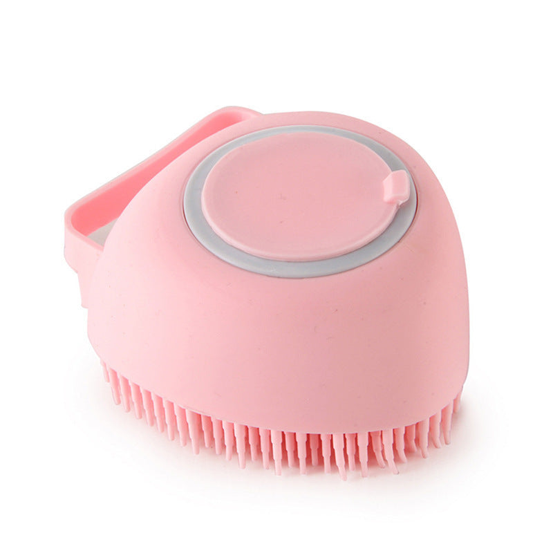 Silicone Soft Bath Body Brush With Shampoo Dispenser