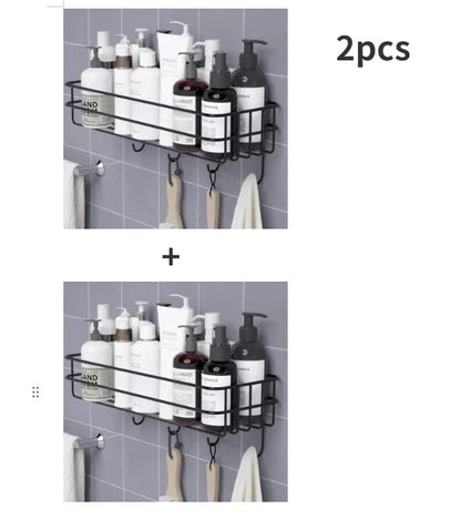 Iron Bathroom Hanging Shelf Wall Mounted