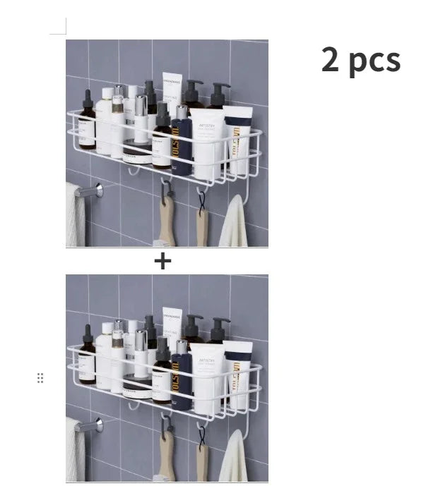 Iron Bathroom Hanging Shelf Wall Mounted