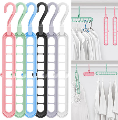 Multi Slot Hanger Closet Organizing Hanger