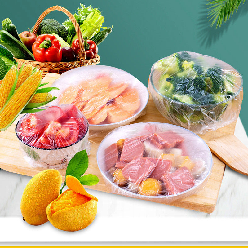 Disposable Plastic Wrap Food Grade 100Pcs