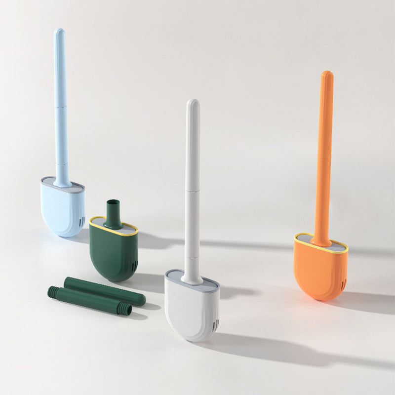 Toilet Cleaning Brush Flexible Silicone Wall Mounted