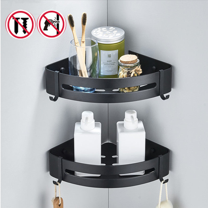 Bathroom Corner Shelf Organizer With Hook
