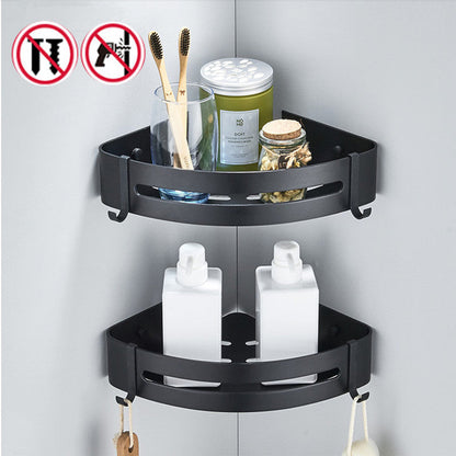Bathroom Corner Shelf Organizer With Hook
