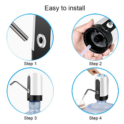Portable Water Dispenser USB Rechargeable Pump