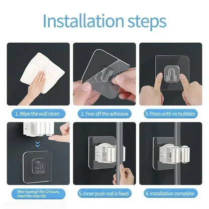 Broom Holder Wall Mounted