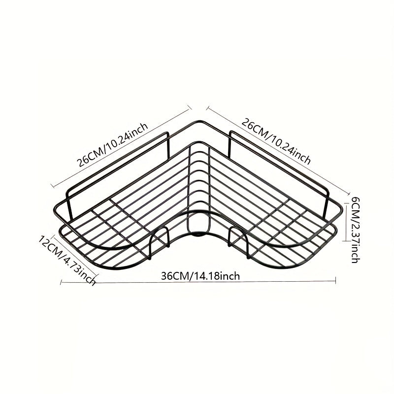 Bathroom Corner Rack Self-Adhesive