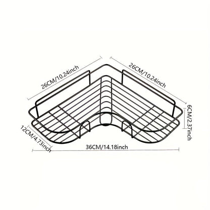 Bathroom Corner Rack Self-Adhesive