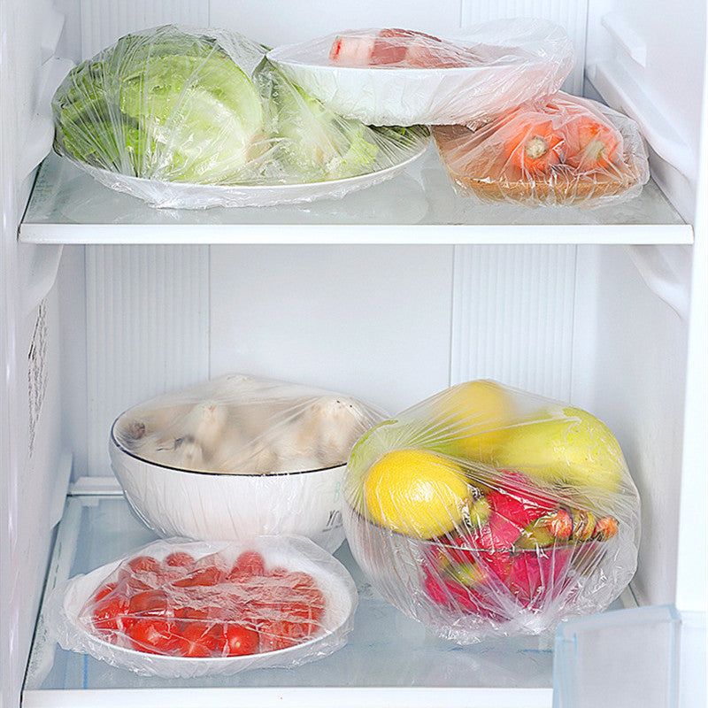 Disposable Plastic Wrap Food Grade 100Pcs