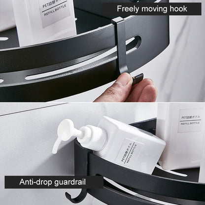 Bathroom Corner Shelf Organizer With Hook