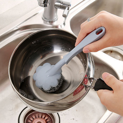 Wire Ball Brush With Long Handle